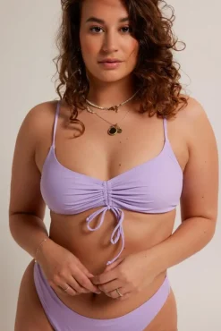 Bikini's & Badpakken<America Today Alison bikinitop Grass|Lilac/purple