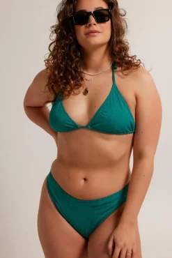 Bikini's & Badpakken<America Today Ariana hoog uitgesneden bikinibroekje Grass
