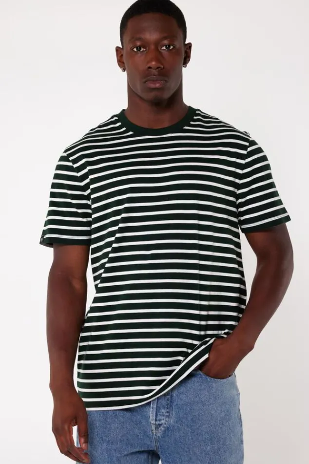 T-shirts & Polo's<America Today Basic T-shirt Eric Black/white|White/blue|Offwhite|White/green