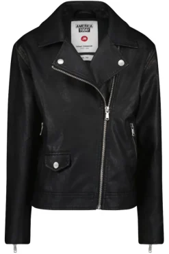 Jassen<America Today Biker jacket Julie JR Black