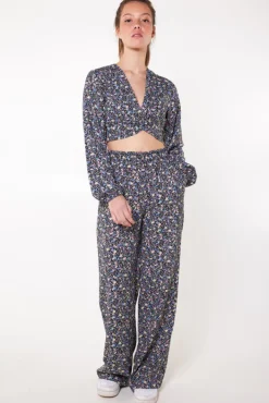 Blouses<America Today Blouse Baya Multicolour|Flowerblack|Sage