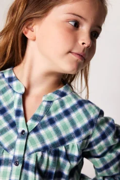 Blouses<America Today Blouse Beck jr Lightgreen/blue|Purple/blue