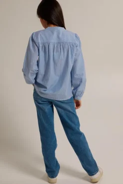 Blouses<America Today Blouse Bella jr Blue/white