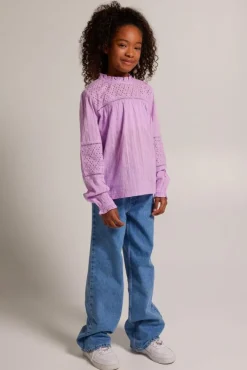 Blouses<America Today Blouse Bodil jr Lilac/purple|Offwhite