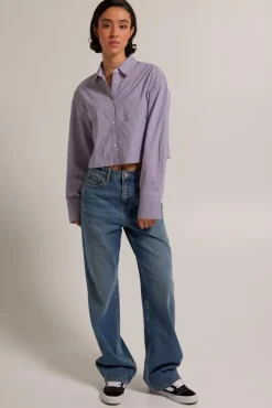 Blouses<America Today Blouse Britney Stripe|Babyblue|White