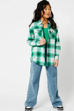 Blouses<America Today Blouse ruitprint White/green