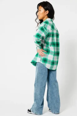 Blouses<America Today Blouse ruitprint White/green