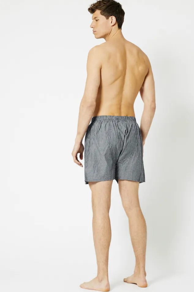 Ondergoed & Lounge<America Today Boxershort Thomas Blue/navy|Stripe|Navy/white|White/red