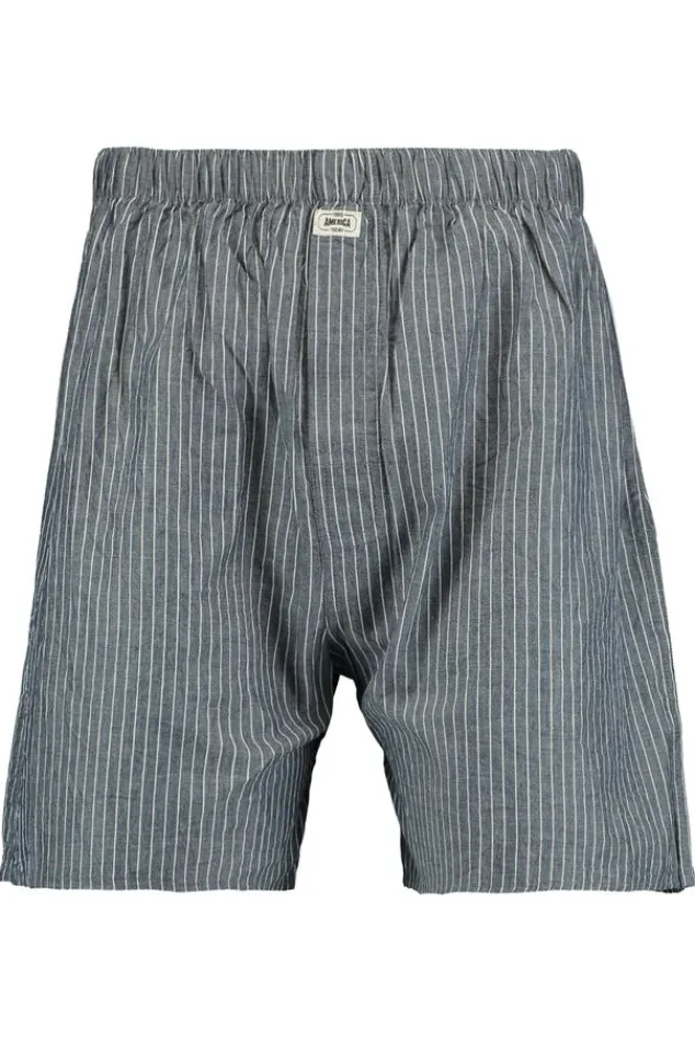 Ondergoed & Lounge<America Today Boxershort Thomas Blue/navy|Stripe|Navy/white|White/red
