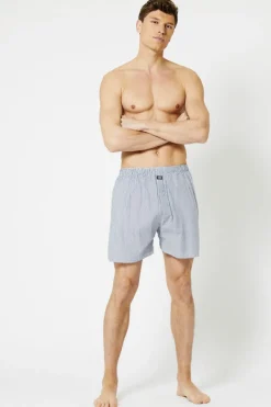 Ondergoed & Lounge<America Today Boxershort Thomas Blue/navy|Stripe|Navy/white|White/red