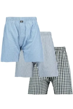 Ondergoed & Lounge<America Today Boxershort Thomas 3P Blue/white|Special