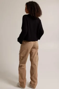 Broeken<America Today Broek Paloma Black|Lightkhaki|Army