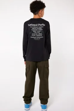 Broeken<America Today Broek Payne JR Khaki|Field