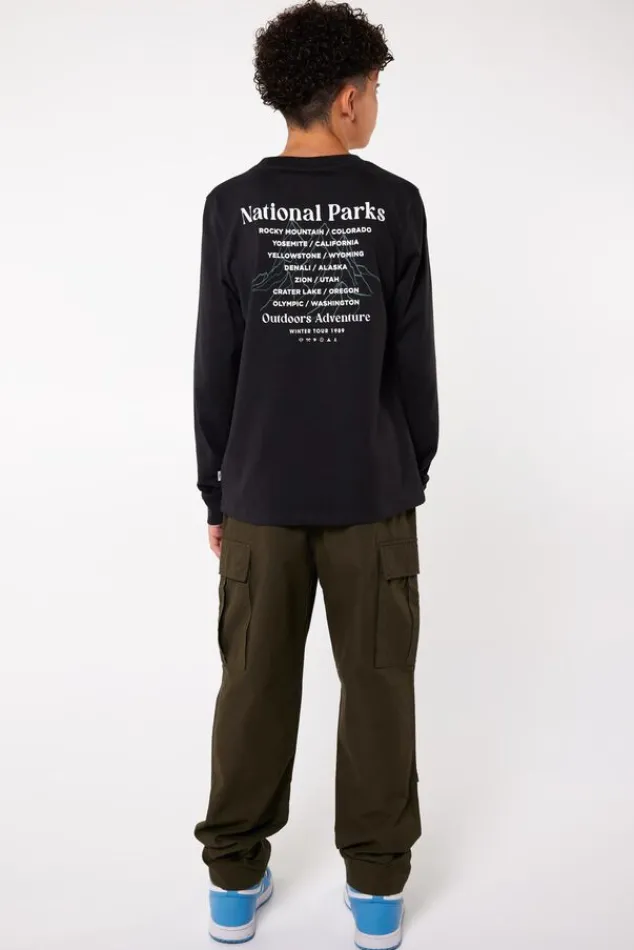 Broeken<America Today Broek Payne JR Khaki|Field