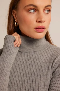 Truien & Vesten<America Today Coltrui Kimberly Black|Midgreymelange|Oatmeal