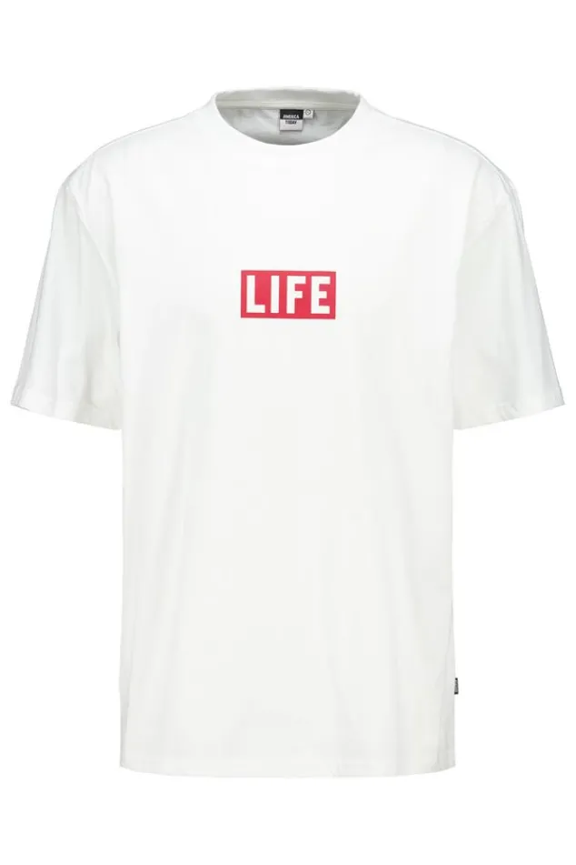 T-shirts & Polo's<America Today Elwin Black|Offwhite