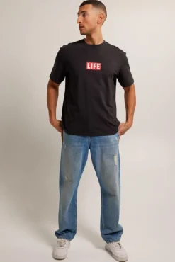 T-shirts & Polo's<America Today Elwin Black|Offwhite