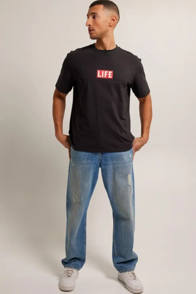 T-shirts & Polo's<America Today Elwin Black|Offwhite