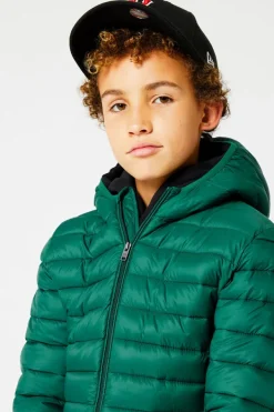 Jassen<America Today Gewatteerde jas capuchon Black|Midnight|Red|Hardgreen