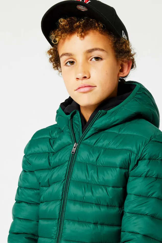 Jassen<America Today Gewatteerde jas capuchon Black|Midnight|Red|Hardgreen