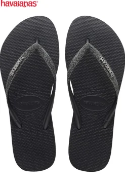 Schoenen|Schoenen<America Today Havaianas Slim Glitter Black