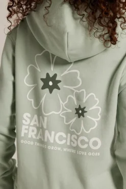 Truien & Vesten|Sweaters & hoodies<America Today Hoodie Shannon JR Softgreen