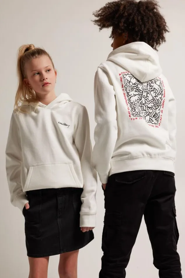 Truien & Vesten<America Today Hoodie Stuart hood JR Offwhite
