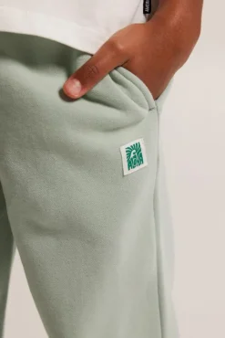 Broeken|Joggingbroeken<America Today Joggingbroek Caia jr Lightgreymelange|Softgreen