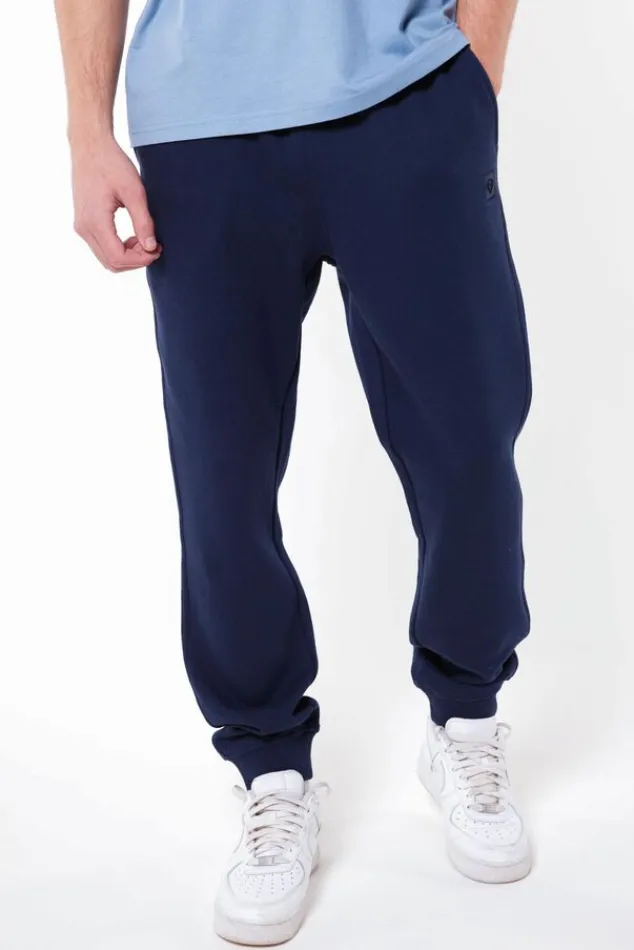 Broeken|Joggingbroeken<America Today Joggingbroek Chance Black|Darkblue|Lightgreymelange