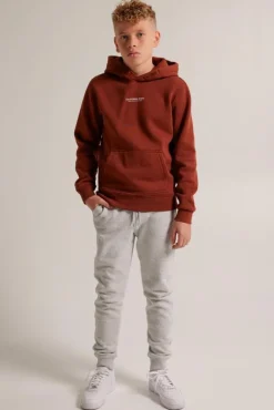 Broeken|Joggingbroeken<America Today Joggingbroek Chance JR Black|Darkblue|Lightgreymelange