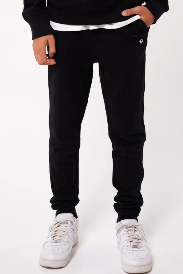 Broeken|Joggingbroeken<America Today Joggingbroek Chance JR Black|Darkblue|Lightgreymelange