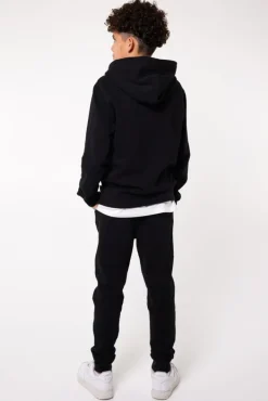 Broeken|Joggingbroeken<America Today Joggingbroek Chance JR Black|Darkblue|Lightgreymelange