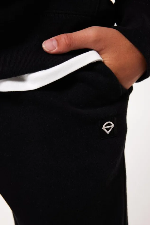 Broeken|Joggingbroeken<America Today Joggingbroek Chance JR Black|Darkblue|Lightgreymelange