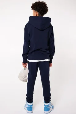 Broeken|Joggingbroeken<America Today Joggingbroek Chance JR Black|Darkblue|Lightgreymelange