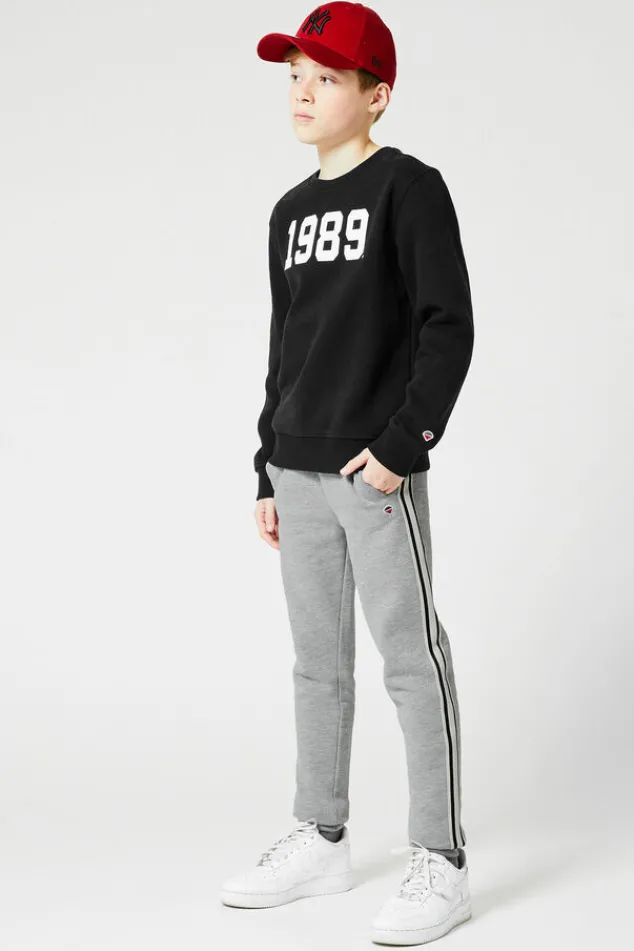 Broeken|Joggingbroeken<America Today Joggingbroek zijstreep Midgreymelange