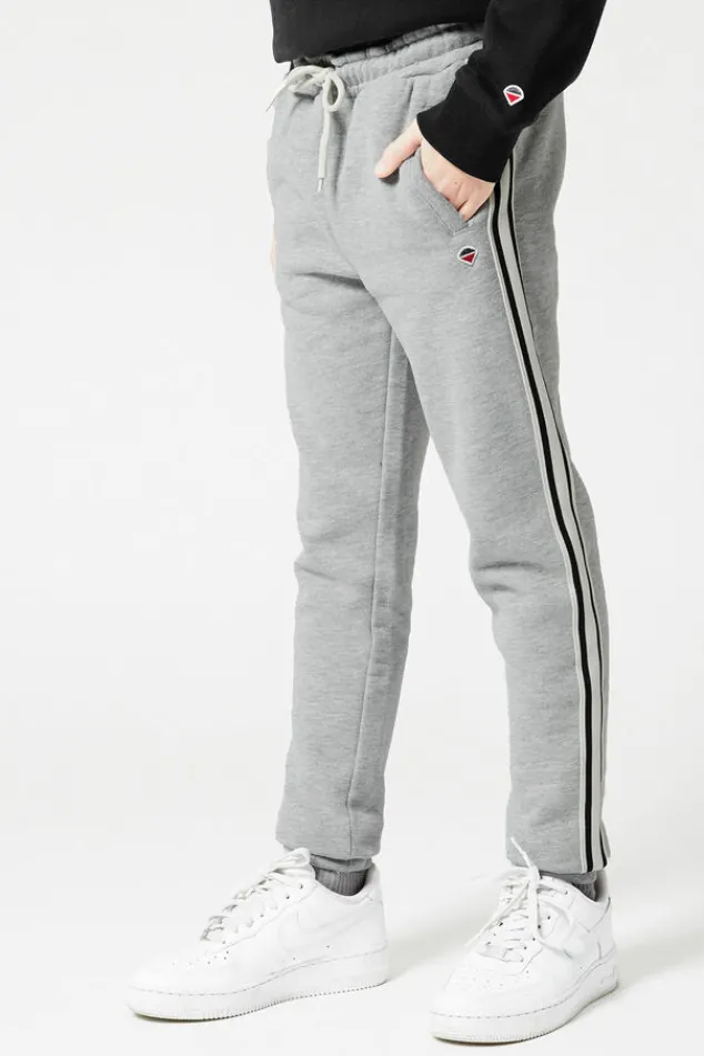 Broeken|Joggingbroeken<America Today Joggingbroek zijstreep Midgreymelange