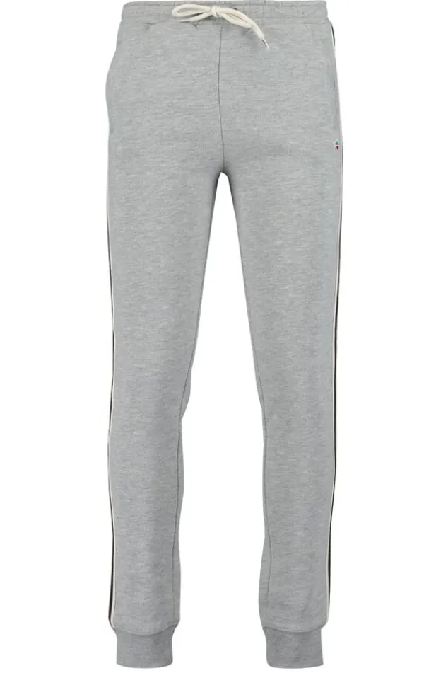 Broeken|Joggingbroeken<America Today Joggingbroek zijstreep Midgreymelange