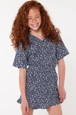 Broeken|Shorts<America Today Jumpsuit Desa jr Navy/white|Lightgreen