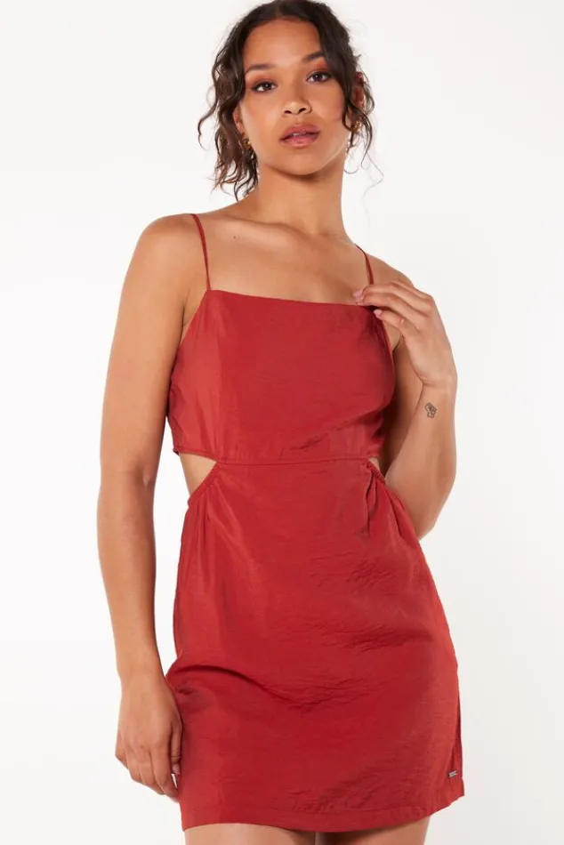 Jurken<America Today Jurk Dalou Designprint|Black|Terra