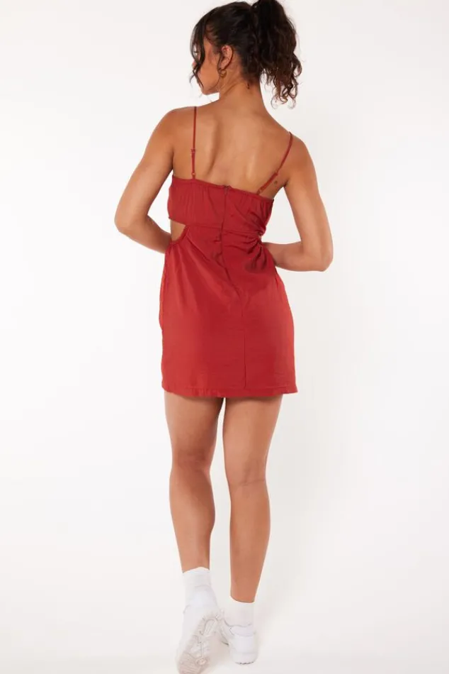 Jurken<America Today Jurk Dalou Designprint|Black|Terra