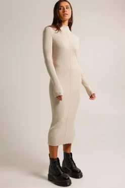 Jurken<America Today Jurk Daria Oatmeal