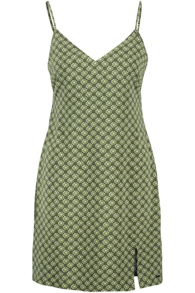 Jurken<America Today Jurk Dasha Terra|Blue/white|Army/white|Designprint