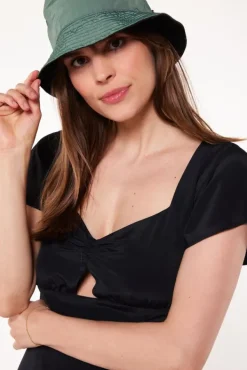 Jurken<America Today Jurk Dawn Flowerblack|Black