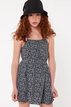 Jurken<America Today Jurk Daymi JR Flowerblack