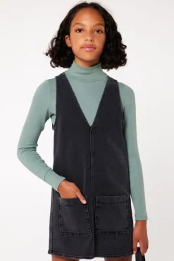 Jurken<America Today Jurk Dea JR Washedblack