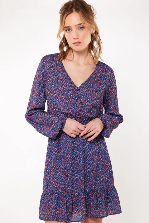 Jurken<America Today Jurk Dena Red/navy