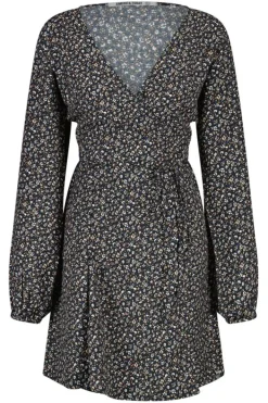 Jurken<America Today Jurk Dove Flowerblack|Orange/blue