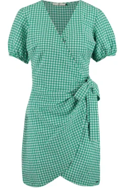 Jurken<America Today Jurk overslag White/green