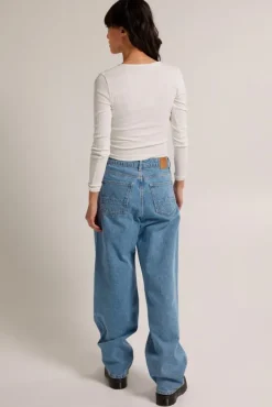 T-shirts & Tops<America Today Longsleeve Laney Black|Offwhite