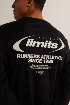 T-shirts & Polo's<America Today Longsleeve Lars Washedblack